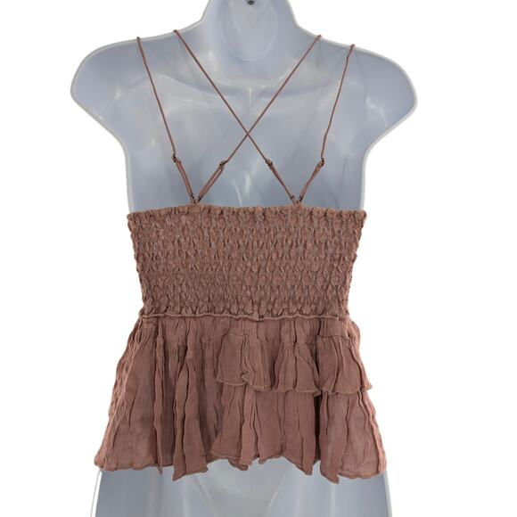 Free People Pink Adella Camisole Top Size Small - Picture 8 of 12
